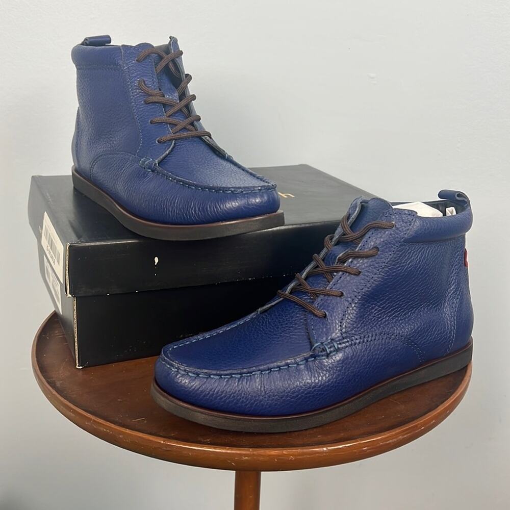 Marc Joseph Gramercy Bootie in Blue Grainy women’s leather boot size 5.5